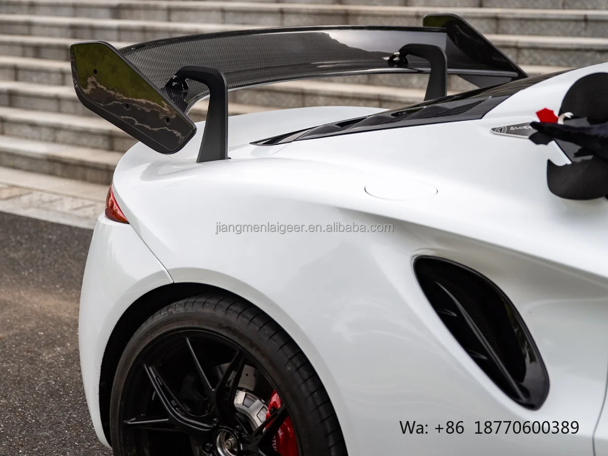 LotusEmira Auto Parts Rear Wing Spoiler Body Kits Dry Carbon Fiber Automotive Accessories Rear Wing for Lotus Emira Upgrades GT4