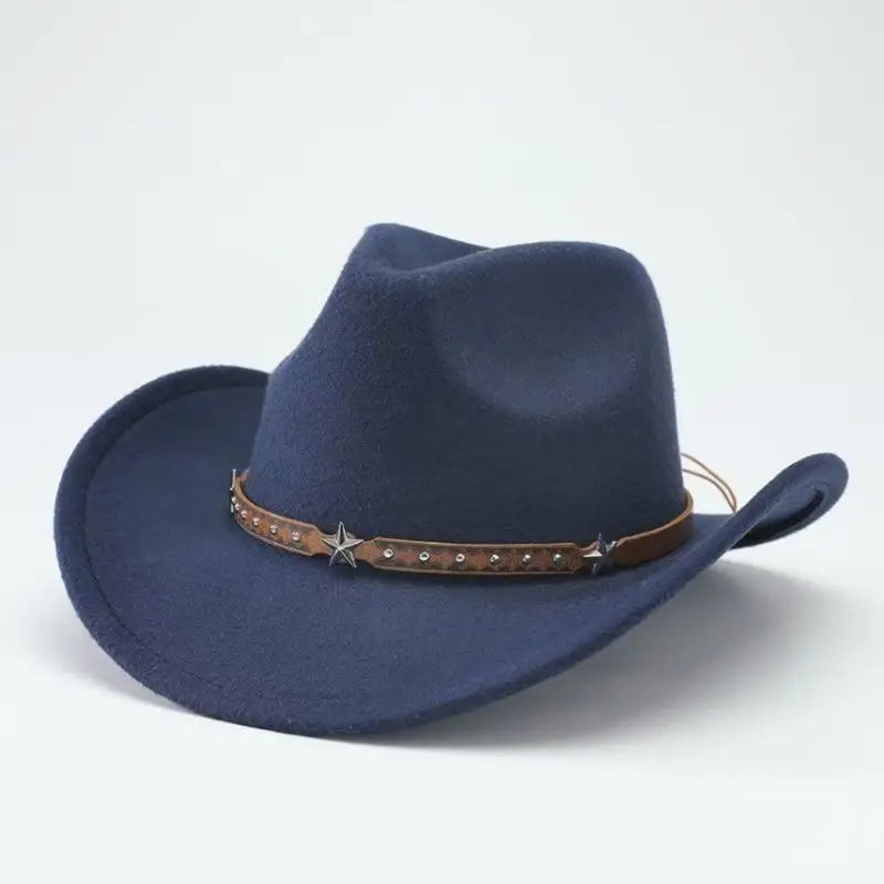 ラインストーンカウボーイハットわら製ウエスタンハット女性男性用カウガールパーティービーチヴィンテージカウボーイアクセサリーフェスティバルレイブカントリーミュージック