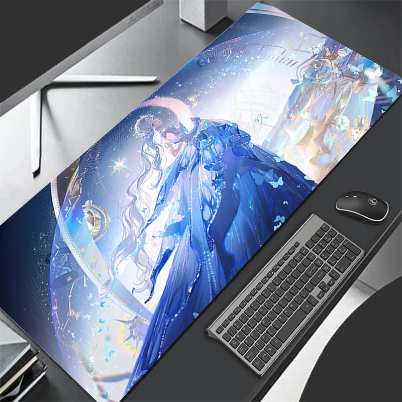Tapis de souris motif tapis de jeu tapis de souris en caoutchouc Infinity Nikki accessoires PC tapis de bureau tapis de Table de bureau antidérapant tapis de clavier de joueur