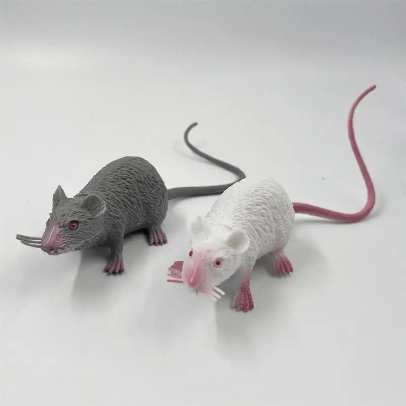 32cm Lifelike PVC Vocal Rat Fake Mouse Model Prop Halloween Gift Toy Party Decoration Practical Jokes Novetly Funny Toys New