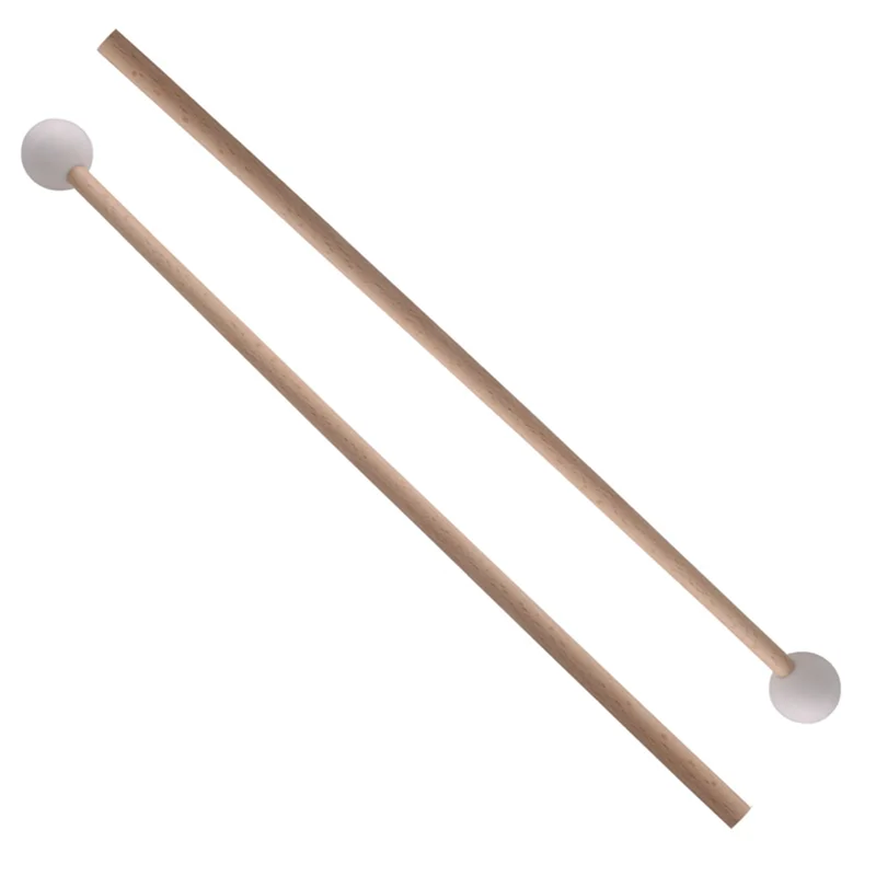 A18E-2 pares de baquetas de borracha peças de instrumento de percussão xilofone/marimba marretas martelo