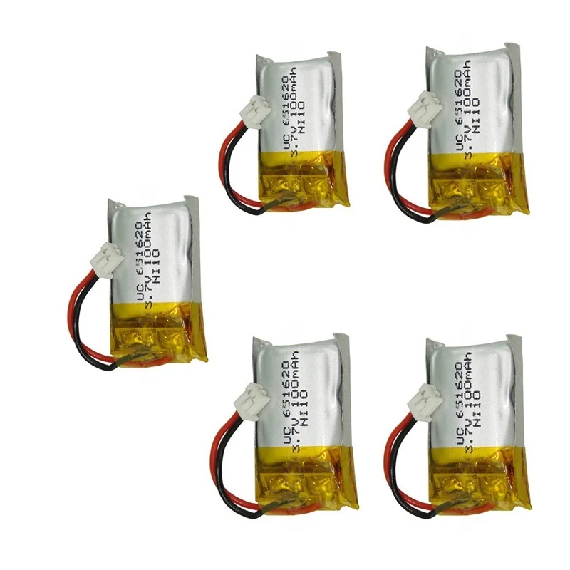 5pcs/lot 100mah / 120mah 3.7v 20c For Cheerson CX10 CX-10 CX-10A RC Helicopter/RC quadcopter 3.7 V 100 mah Li-po battery 651620