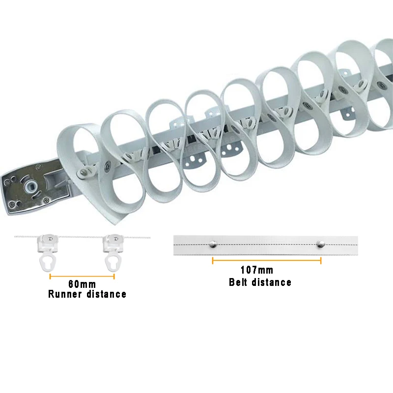 Tuya 2.0nm Wifi Smart Gordijn Motor Rimpel Vouw S Wave Gordijn Track Kroonlijst Railstang Werkt Met Google Alexa Alice