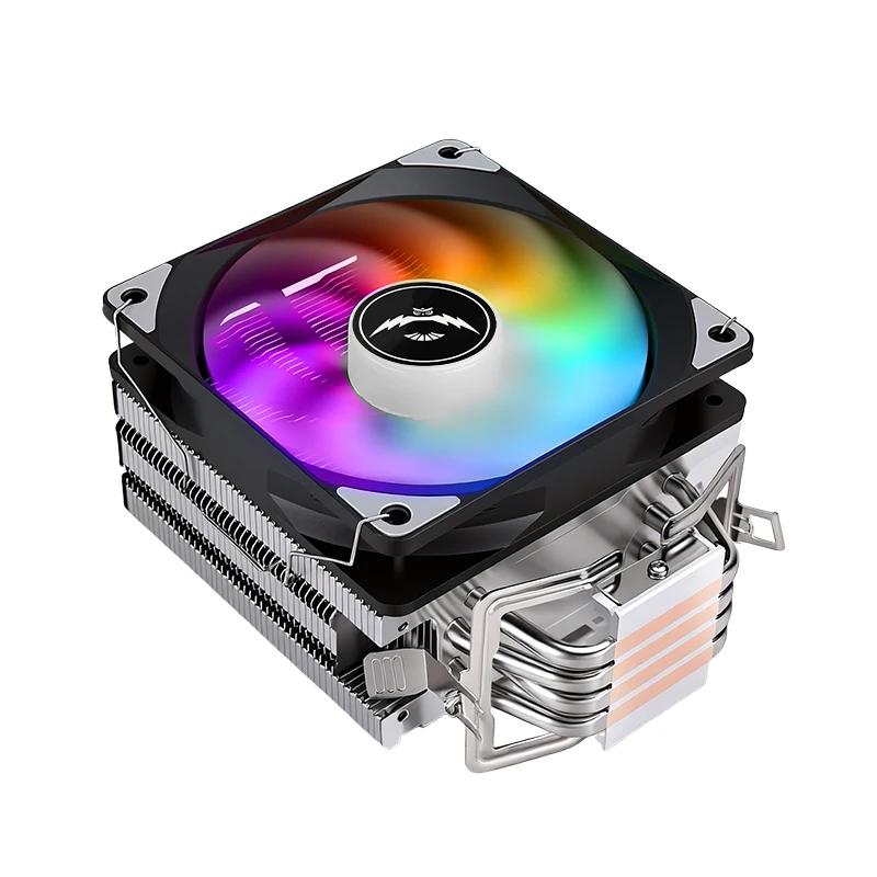 치우아임 120mm RGB 팬 X99 CPU 쿨러 4개 히트파이프 블랙 앤 화이트 인텔 LGA115x 1200 1700 2011-3 2066 AM4 AM5 i7 호환 썸네일 4