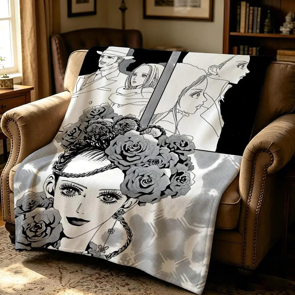 anime P-Paradise Kiss-s Throw Thick Comfort Flannel Quilt, Multi-scene Use Indoor Outdoor Daily Nap