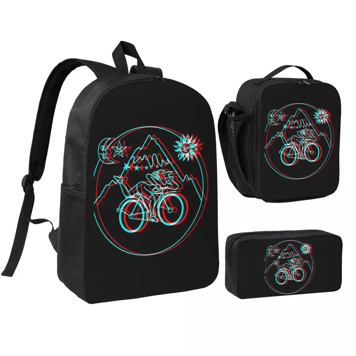 

Discovery Of LSD Albert Hofmann Backpack Student BookBag School Bag Shoulder Bags 3ps Insulated Lunch Bag Pencil Case
