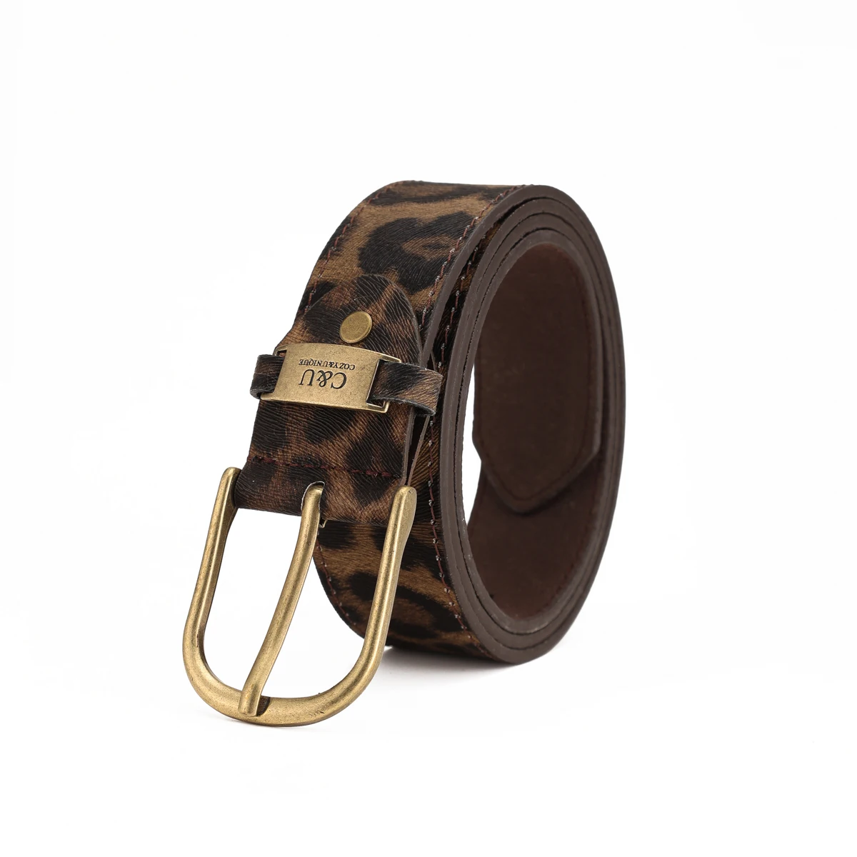 A PU Belt Suitable for Both Men and Women, Combining the Style of Western Denim and Retro, Is Perfect for Daily Casual Outings