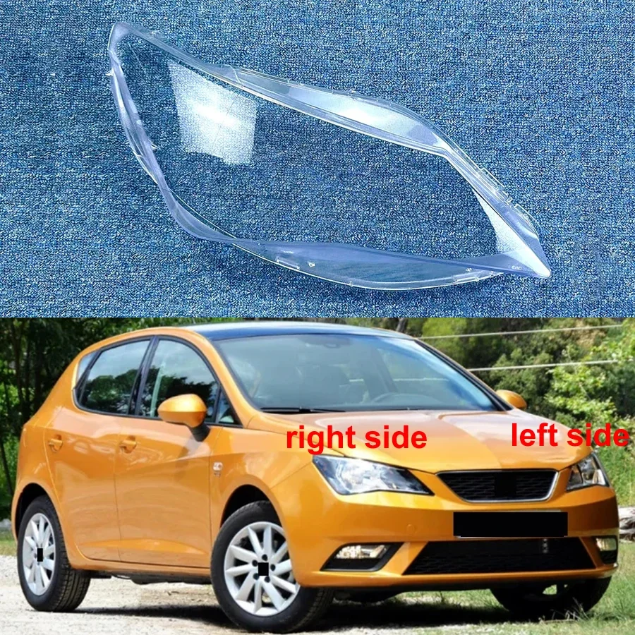 

For Seat Ibiza 2013 2014 2015 2016 Headlight Lens Cover Transparent Lampshade Headlamp Shell Plexiglass Auto Replacement Parts