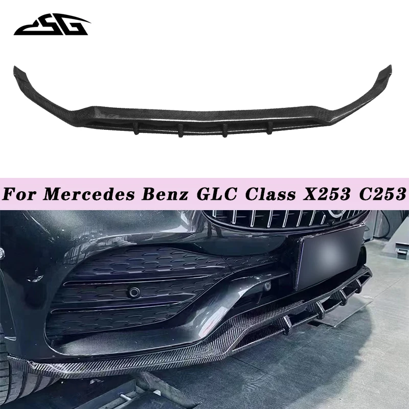 

Для Mercedes Benz GLC Class X253 C253 купе из углеродного волокна, передний бампер, диффузор, спойлер, сплиттер, комплект кузова, аксессуары