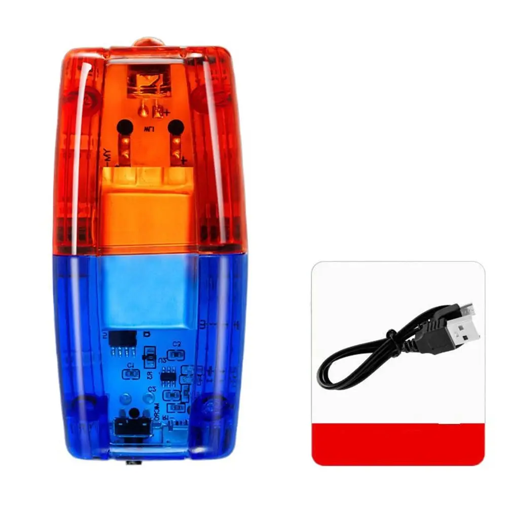 4 Modes Police Shoulder Clip Light Flashing High Brightness LED Shoulder Warning Lamp Portable with Clip Bike Tail Lamp Doorman