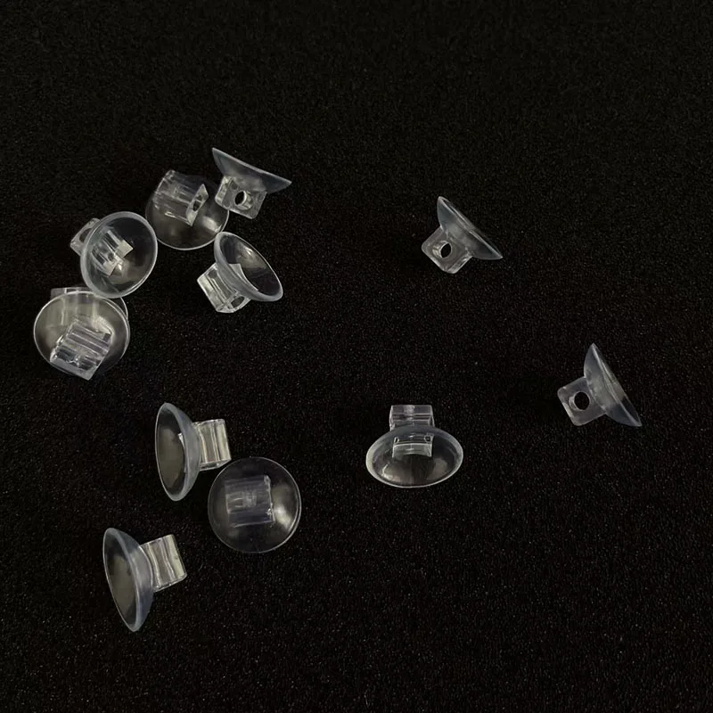 10Pcs Transparent Aquarium Suction Cup Air Tube Holder Sucker for Fish Tank Pump Oxygen Air Tube Fixing Clip Accessories New2022