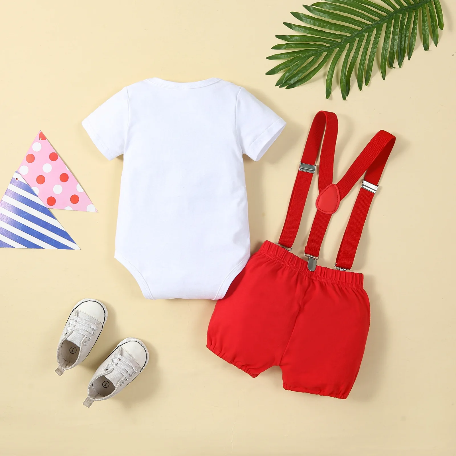 My 1st Birthday Party Outfit for Baby Boy Christening Clothes for Baby Boy Onesies Overalls Shorts Newborn Photoshoot Outfit