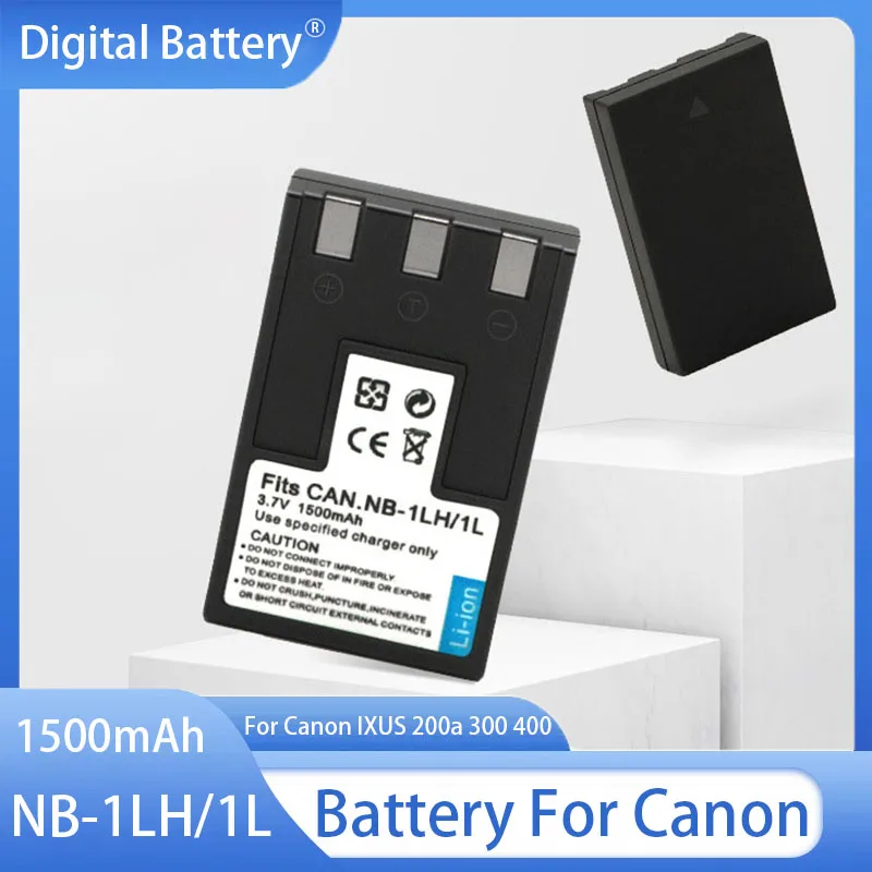 1500mAh Battery NB-1L NB-1LH Rechargeable Batteries For Canon IXUS 200a 300 400 430 v2 v3 IXY 200 450 PowerShot S110 S300 Camera