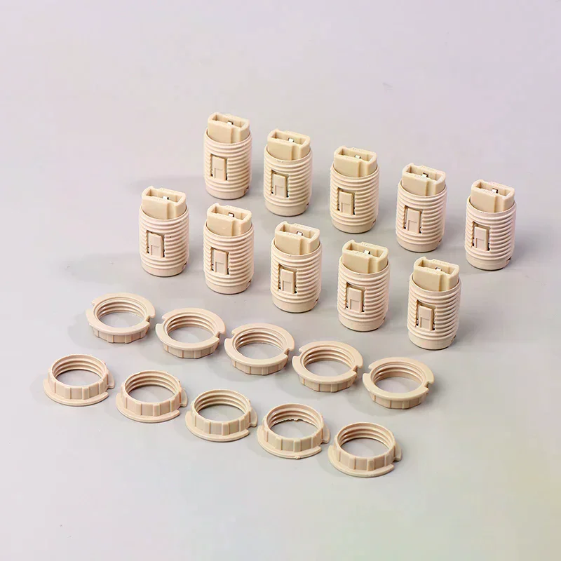 10Pcs G9 Lamp Holder Ring Lamp Bases G9 Lamp Socket With Plastic Shell Ceramic G9 Lamp Holder With M10 Plastic Bracket Lighting