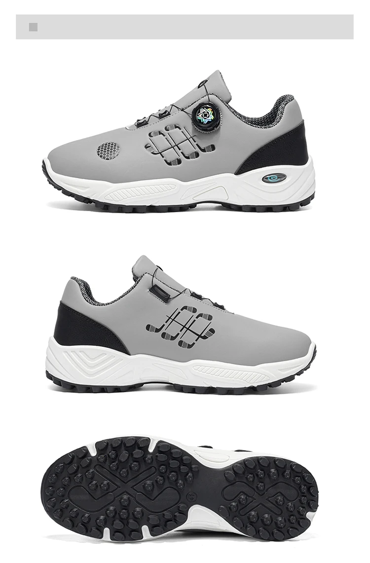 Herren-Golfschuhe für Herbst und Sommer, mit dicken und flexiblen Sohlen, bequem und atmungsaktiv, mit praktischem Twist-Lock-Design, geeignet für den täglichen Freizeitgebrauch, Golf, Outdoor-Sport und andere Aktivitäten – Detail 24