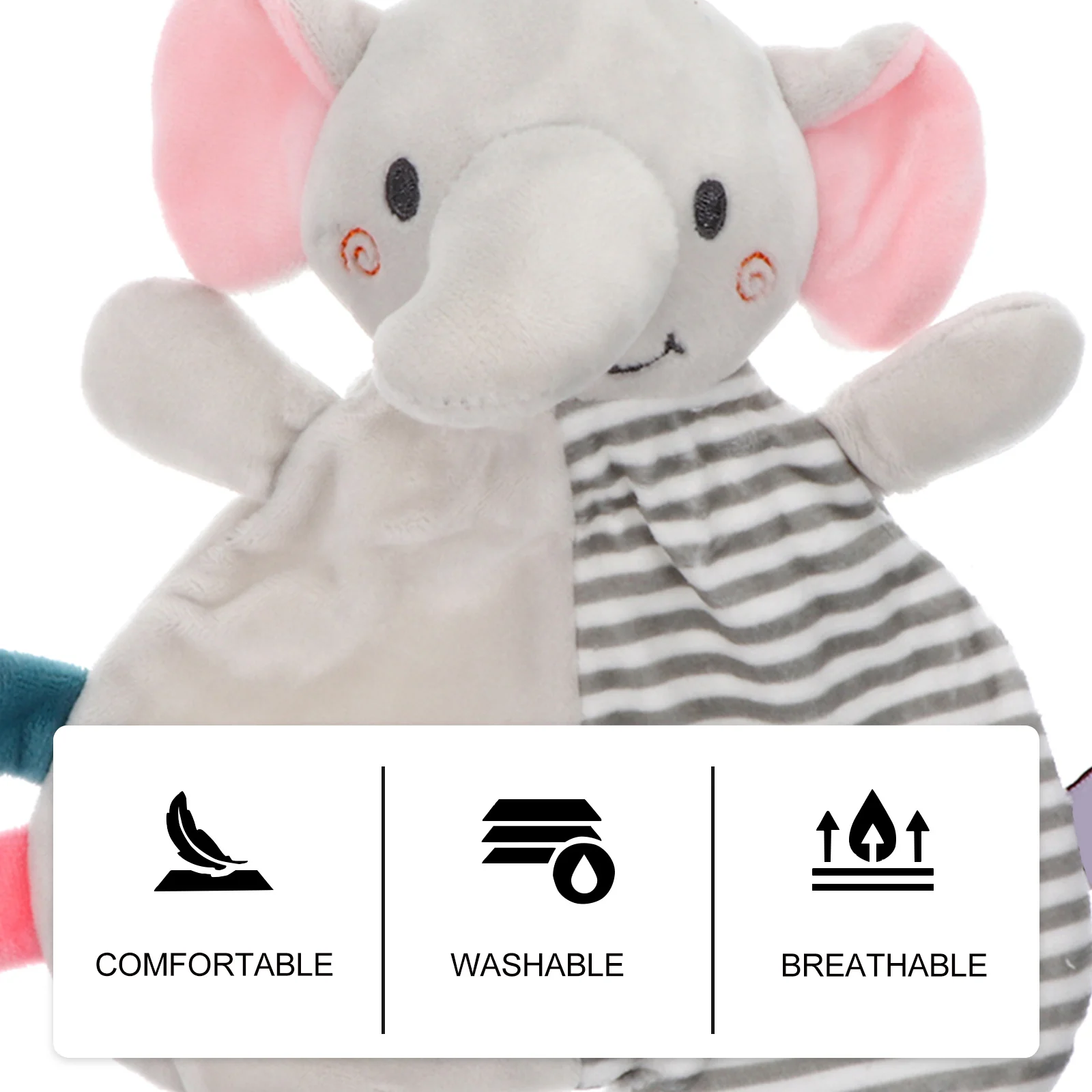 아기 유아 진정 타월 동물 모양 보육원 안전 담요 부드럽고 편안한 포옹용 손쉬운 세척 생일 선물