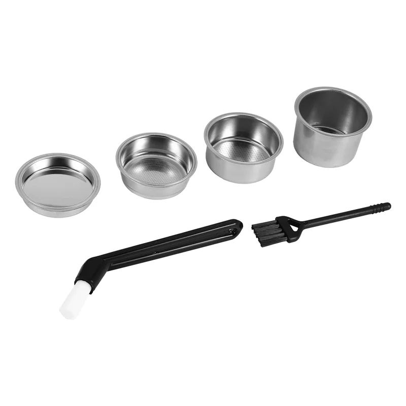 Cesta de filtro de EAS-51Mm, taza de 1/2/4 para portafiltro Espresso sin fondo, Compatible con máquina de café Delonghi,Breville de 51Mm