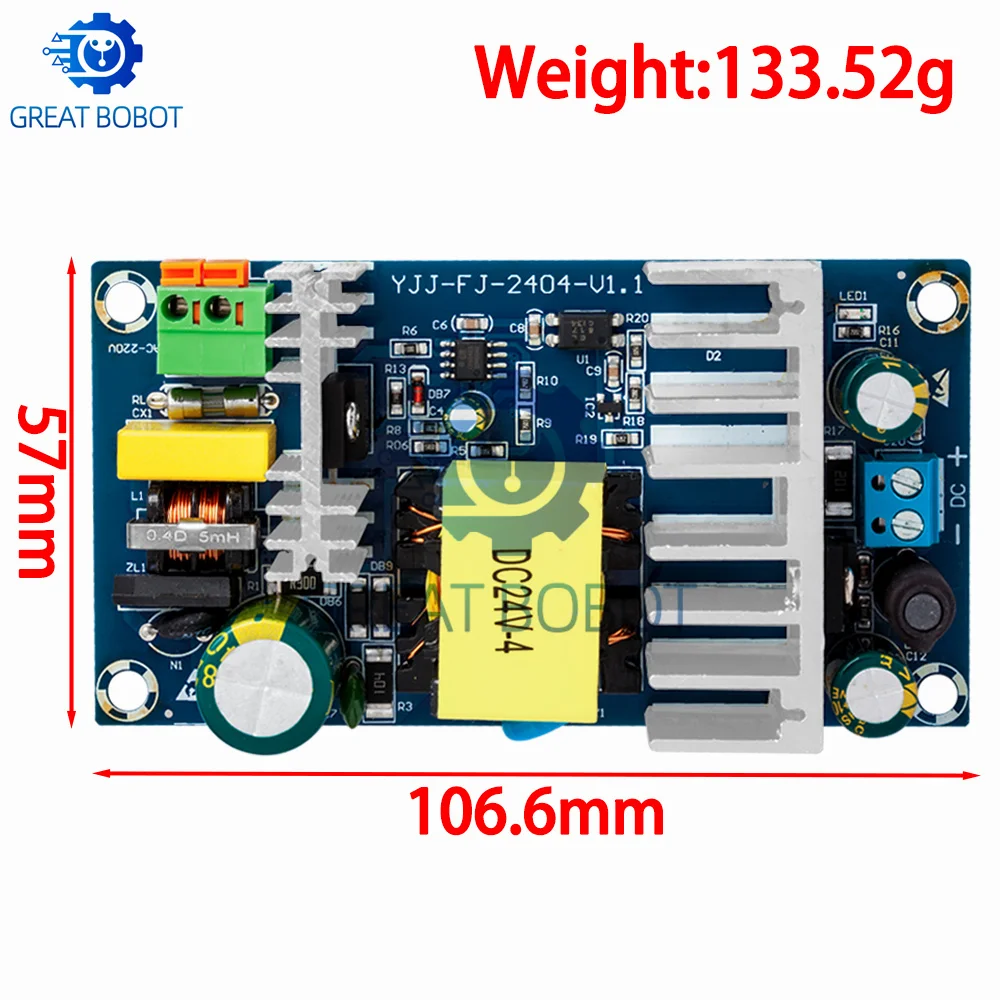New Arrival: BS 24V AC-DC Switching Power Module – 4A-6A 100W High-Power Stable Board | Wholesale