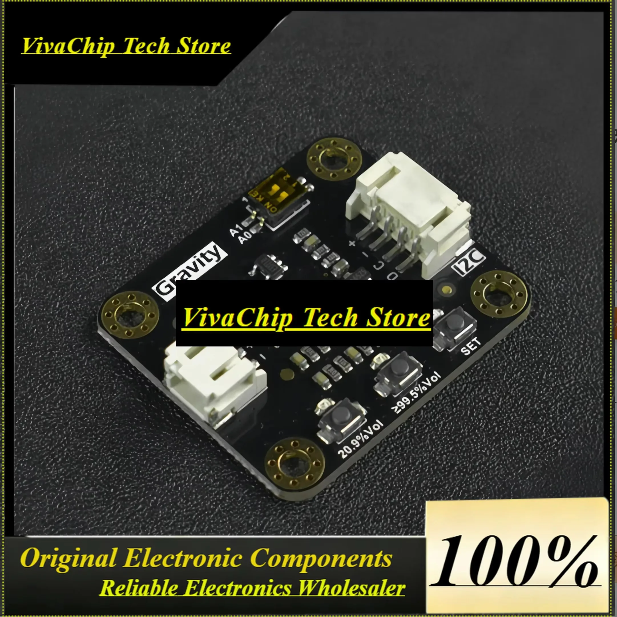 VoFSGravity AO2 Oxygen Sensor 0-100% Vol I2C Electrochemical For Arduino ESP32 Raspberry Pi