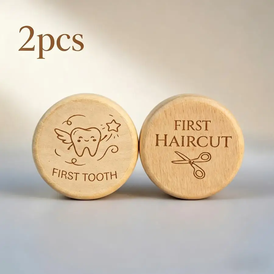 1/5/10/20/50/100pcs Wooden Hair Box and Tooth Box Are Precious Mementos That Bear the Initial Marks of Growth and Unite Family L