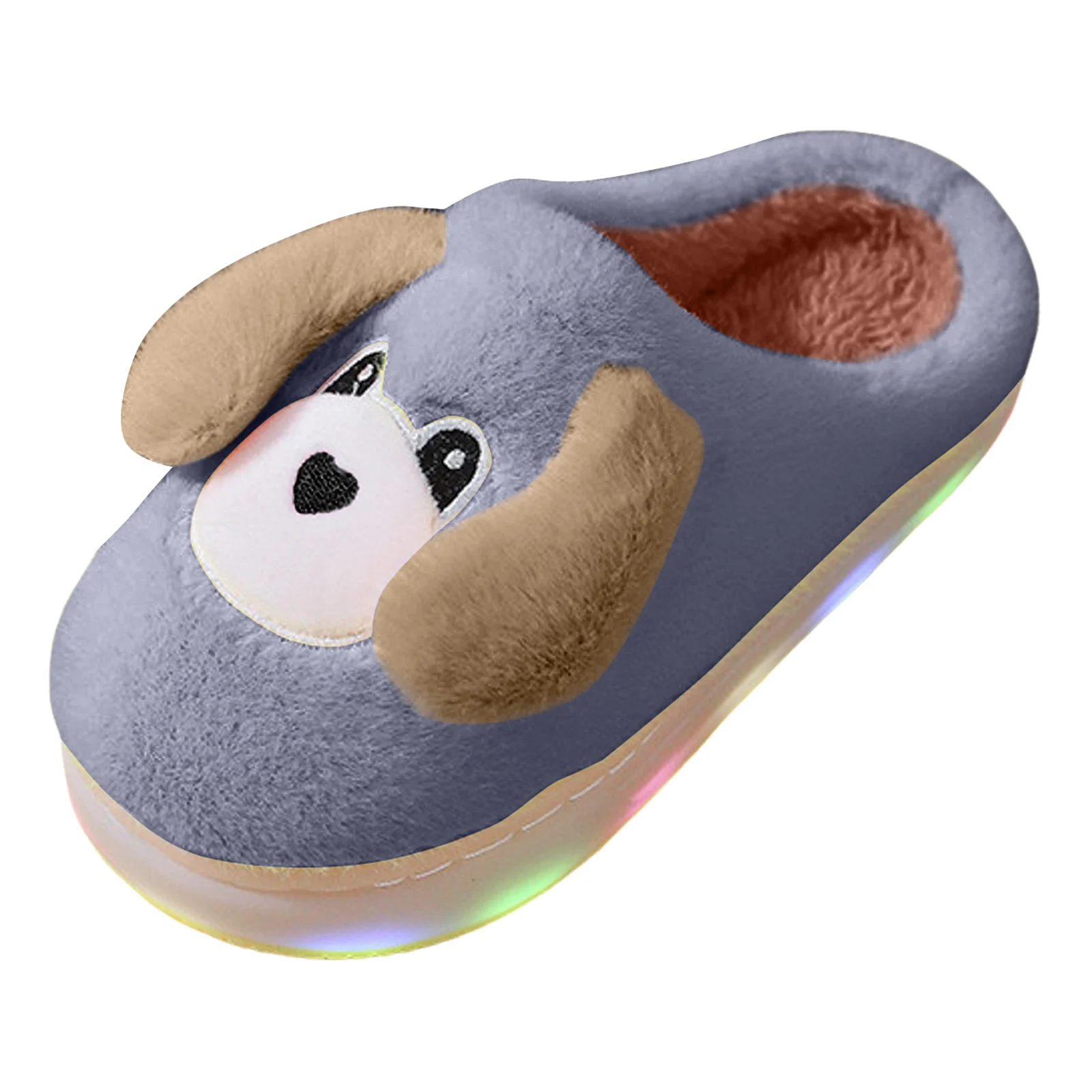 

Kids Slippers Girls Children's Cotton Slippers Winter Girls Cartoon Indoor Cartoon Puppy Slippers Warm Girls Fuzzy Slippers
