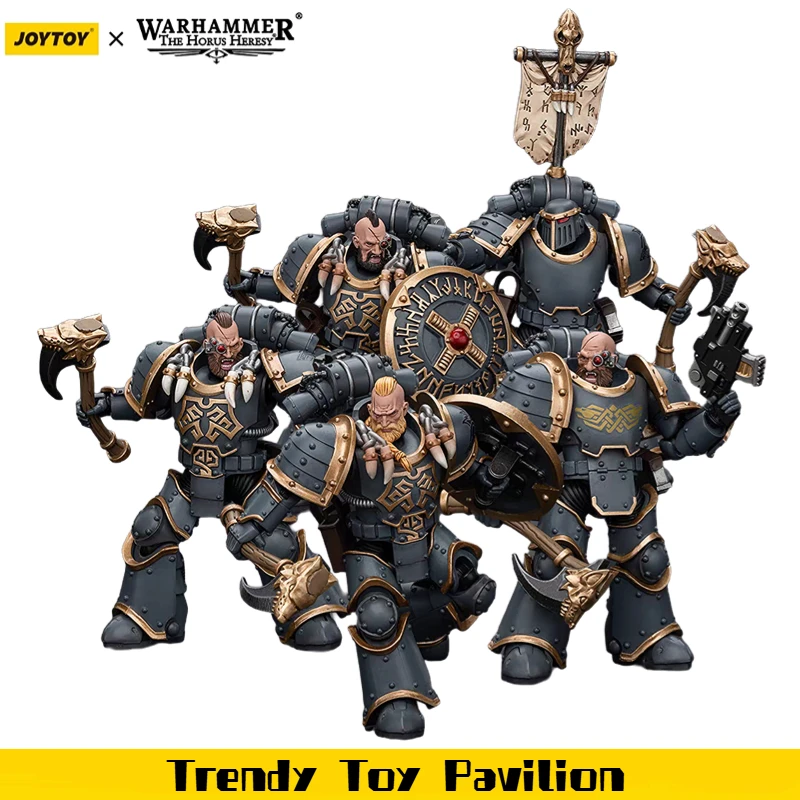 

【JOYTOY】Warhammer 40K Space Wolves Grey Slayer Pack 5 шт. 1/18 коллекция игрушек для экшн-фигурок