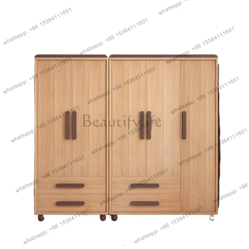 Factory Direct Storage Wooden Wardrobes Bedroom Hanger Shirts Clothing Wardrobes Layered Apartment Ropero Armable De Ropa House