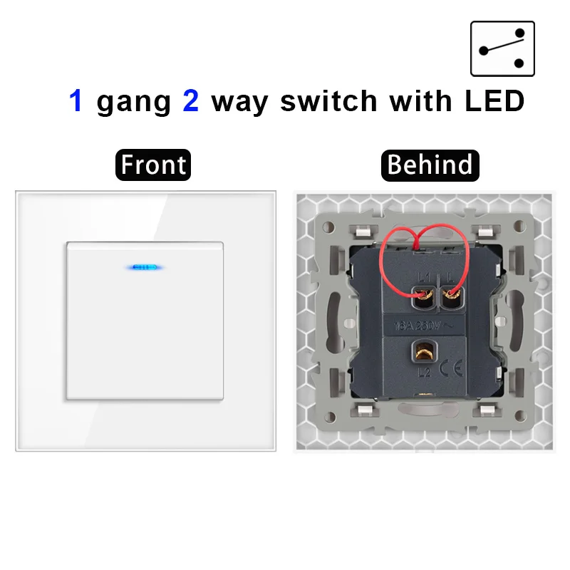 Variant: 1 gang 2 way LED