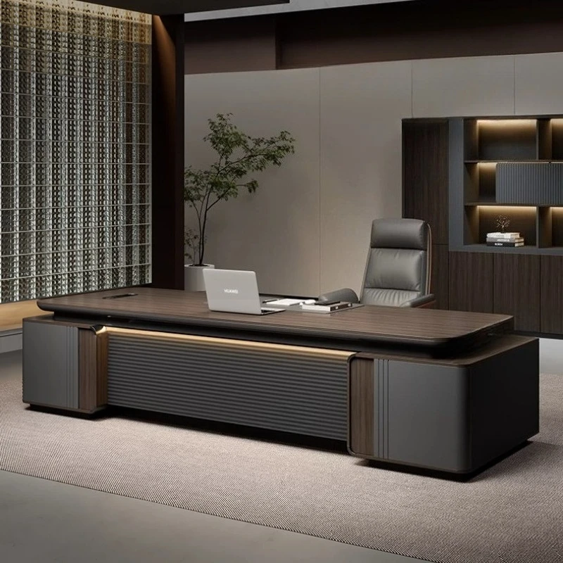 180cm 320cm Light luxury high end desk file cabinet office desks and workstations table room motion computer tables furniture