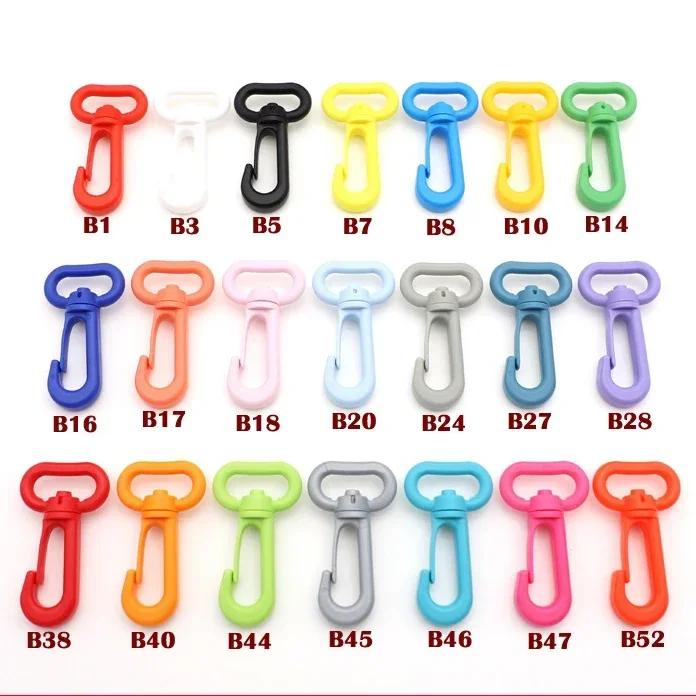 10/20Pcs 13/20/25/31mm Plastic Buckle Rotating Lobster Clasp Bag Strap Snap Clip Hook Dog Collar Carabiner Bags Parts Accessory