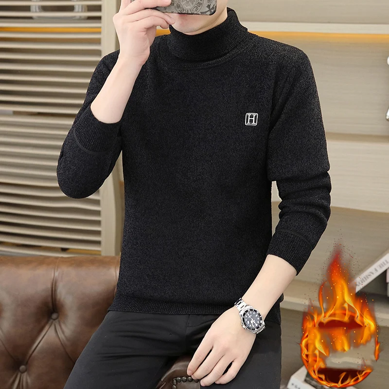 Spring Men's Sweat-shirt Pullovers Sweater For Men Men's Clothing Casual Streetwear Knit Autumn Fashion Hombre Warm Solid Male