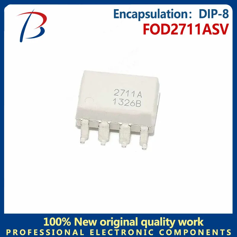 

10PCS FOD2711ASV package DIP-8 optocoupler-phototransistor chip