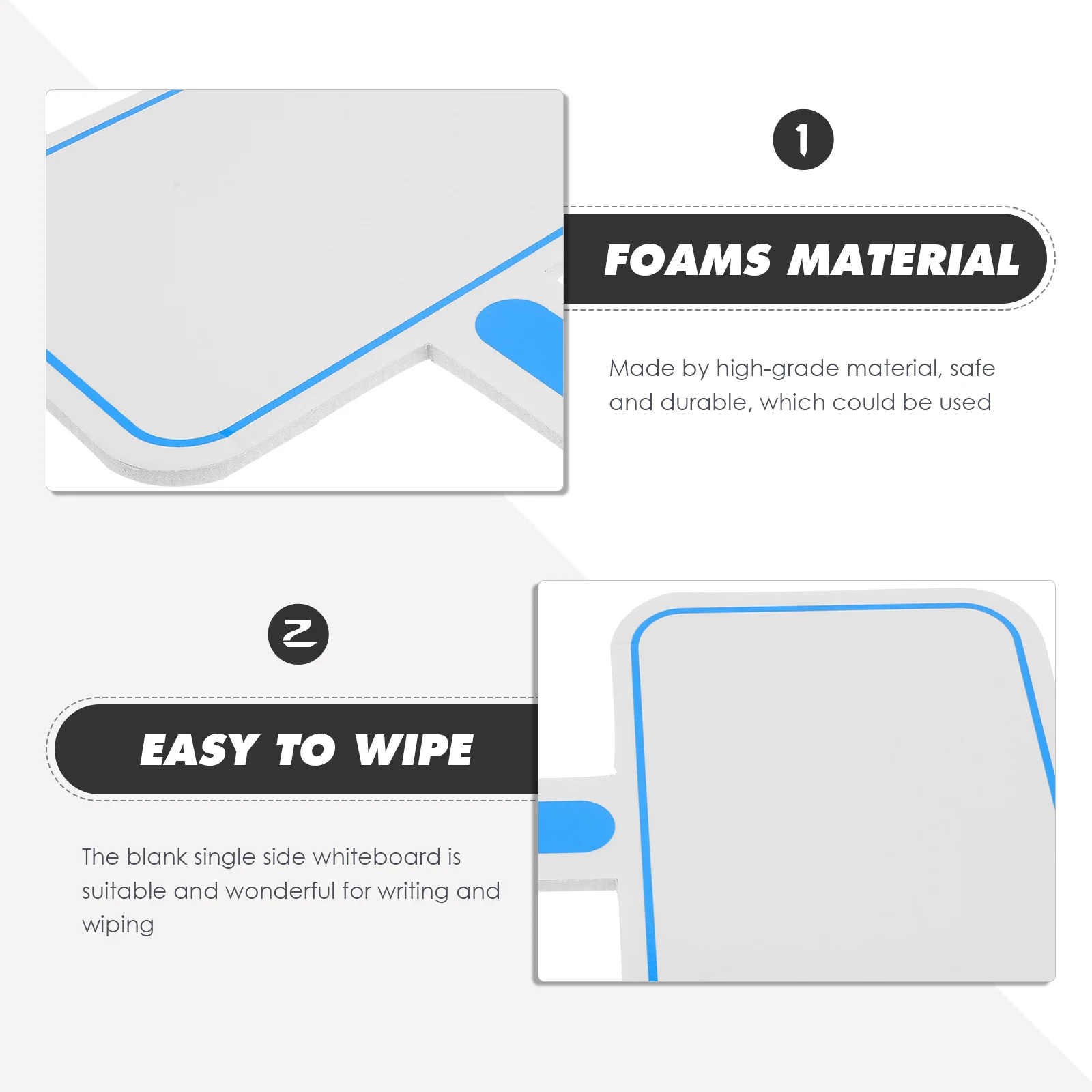 2Pcs Handheld Score Boards Single Sided Whiteboards Premium Material Easy Operation Multipurpose Voting Scoring Boards