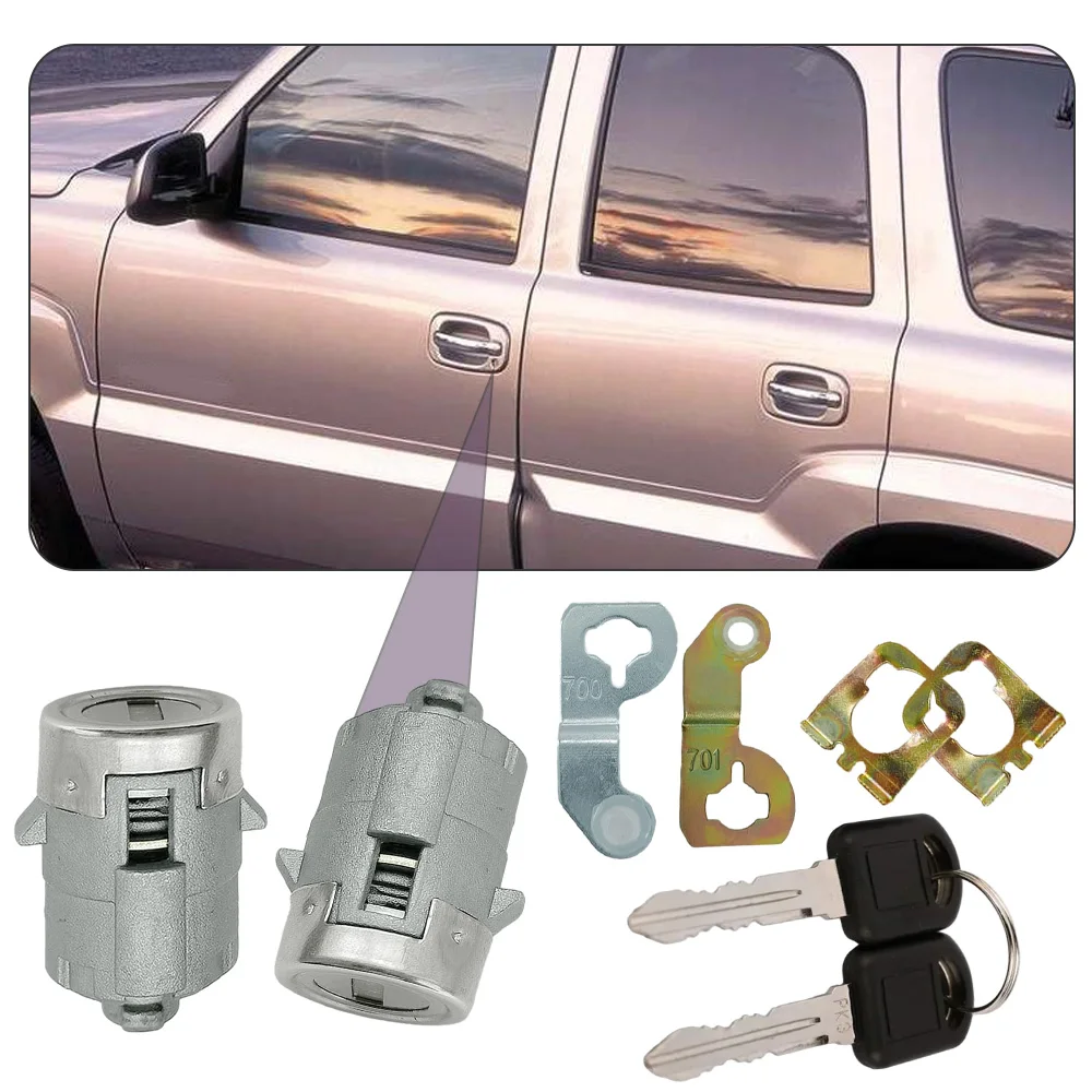 

Left Right Door Lock Barrel Cylinder with 2 Key for Cadillac Escalade Chevrolet Avalanche Silverado Suburban GMC Sierra Yukon