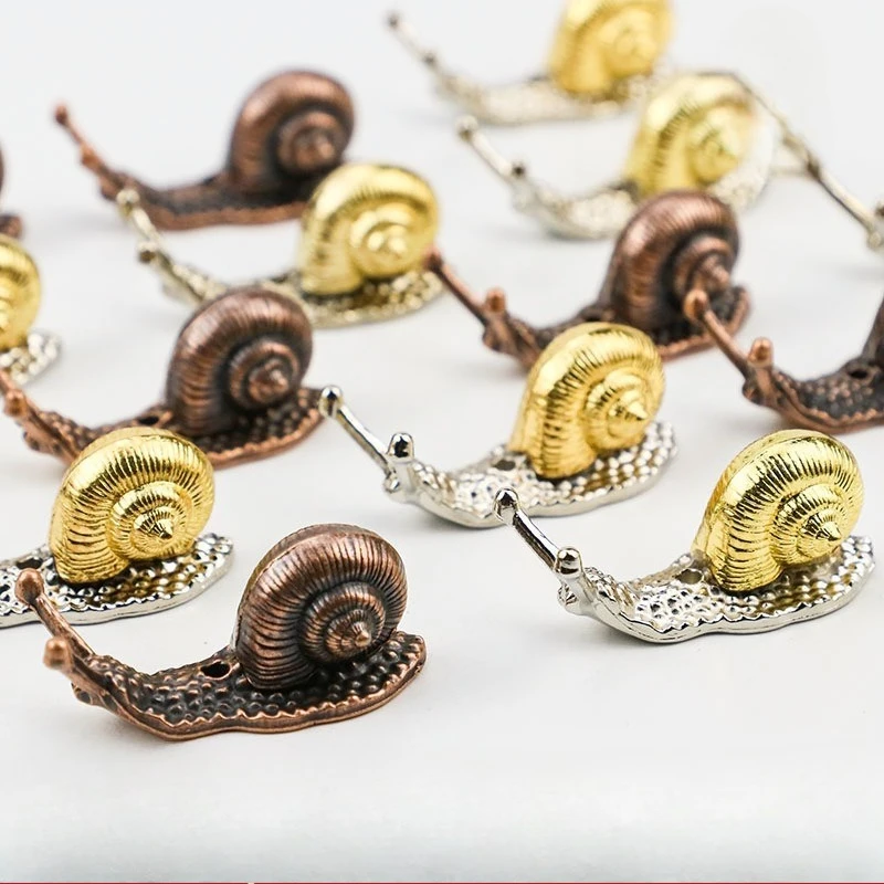 Creative Alloy Snail Small Ornaments Small Turtle Cute Vivid Little Animal Home Decoration Bonsai with Incense Crafts Figurines