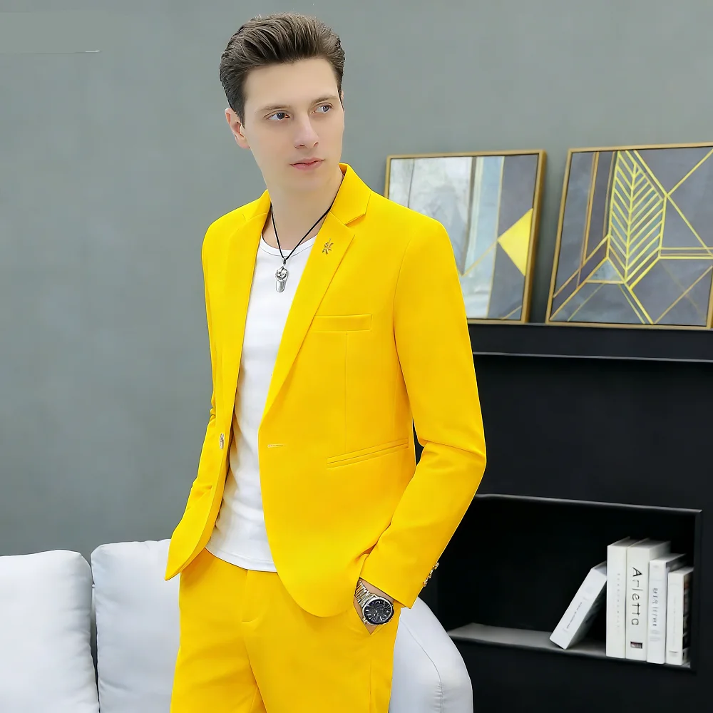 

Комплект одежды из двух предметов для мужчин, повседневная одежда, атласный наряд, модная и повседневная одежда