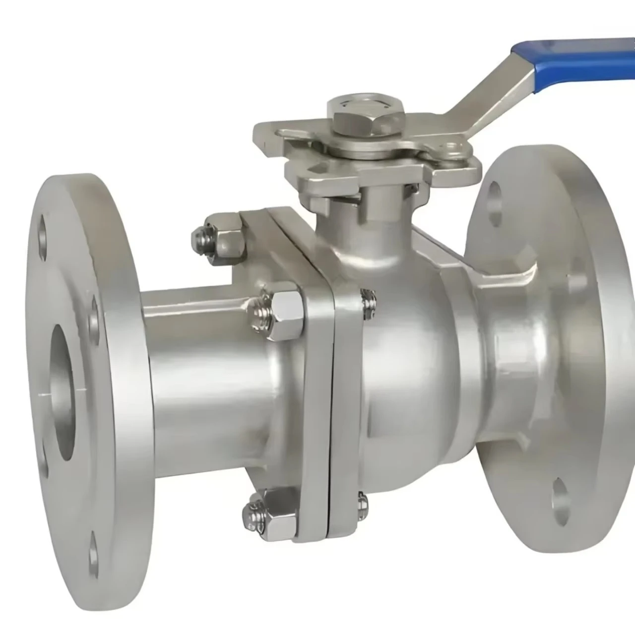 الفولاذ المقاوم للصدأ 304 316 CF8M CF8 ASME B16.34 DN50 150LB ISO 5211 لوحة التركيب المباشرة منفذ كامل 2 قطعة صمام كروي ذو حواف