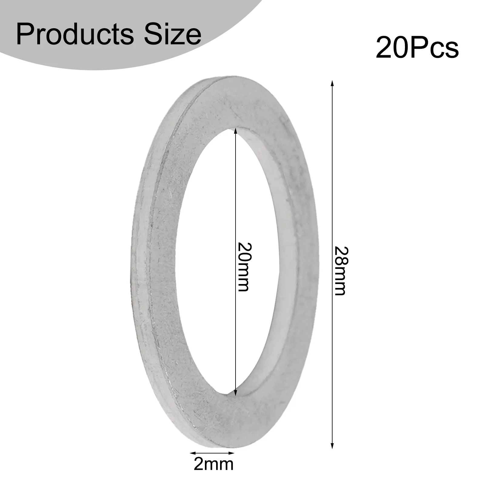 20 Pieces 20MM Oil Drain Crush Washer Gaskets for For HONDA For ACURA Vehicles to Provide Secure Oil Seal and Prevent Leakage