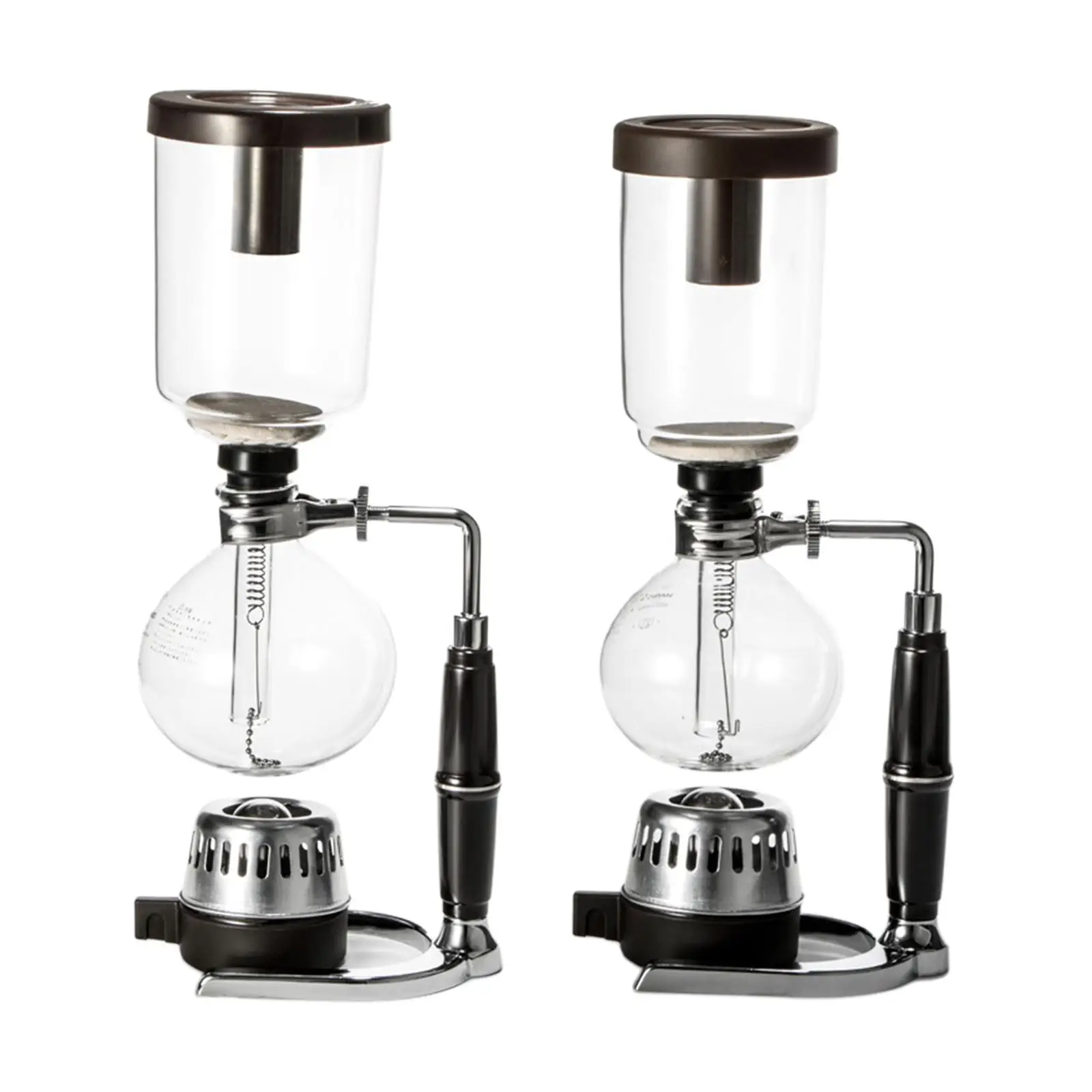 Glass Type Siphon Coffee Maker 3/5 Cups Vacuum Coffeemaker for Coffee Shop Office