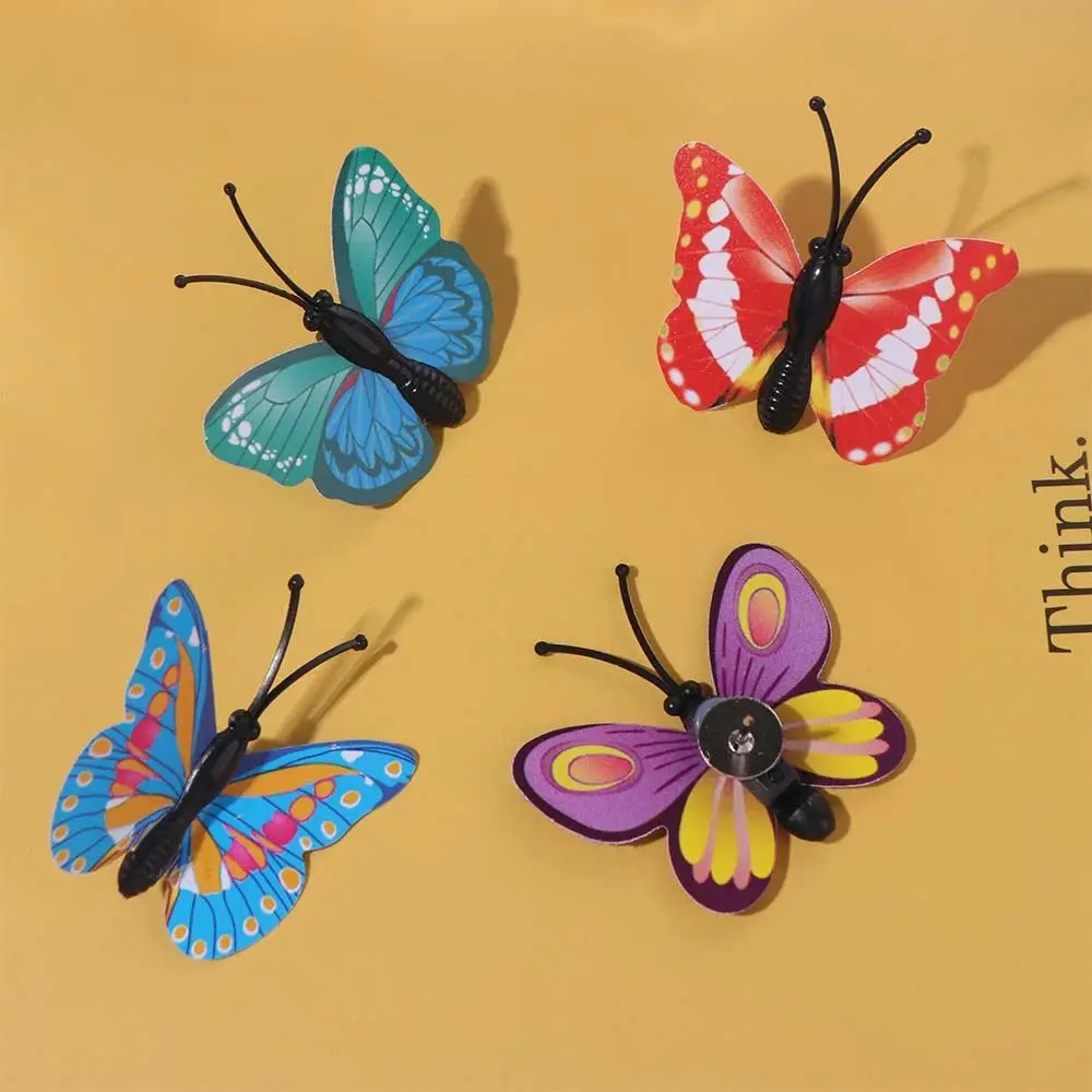 30Pcs Creative Colorful Butterflies Push Pins DIY Reusable Thumb Tacks with Box Multifunctional Blackboard Push Pins