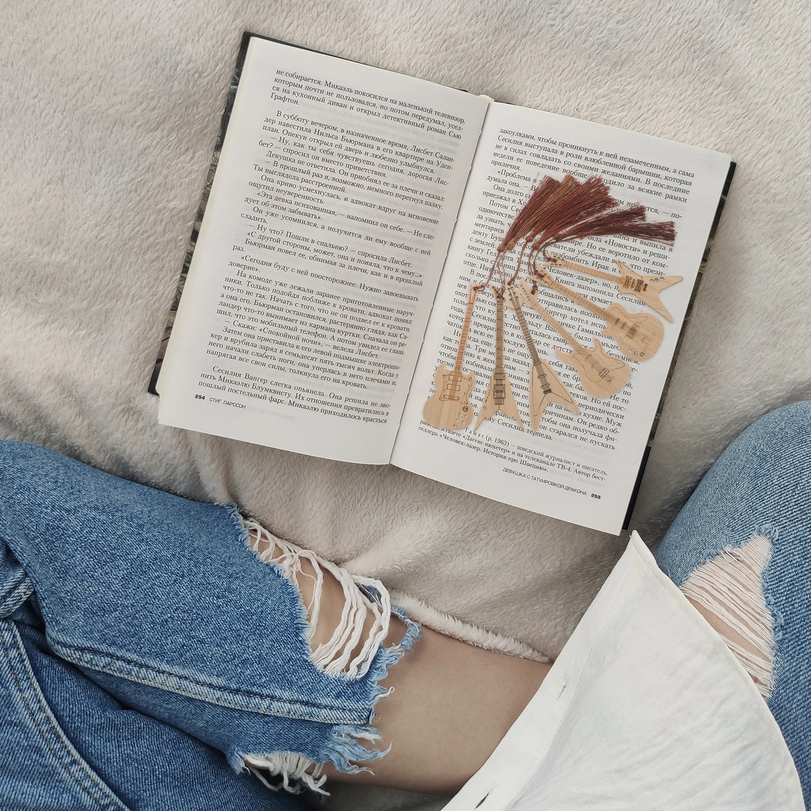 

6pcs Wooden Bookmarks Creative Student Bookmark Craft Diy Gift For Readers Elegant Light Reading Page Marker Decorative