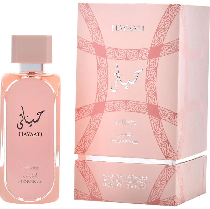 

Lattafa Hayaati Florence women Eau De Parfum Spray 100ml Oriental Floral Scent Original Long-Lasting Fragrance