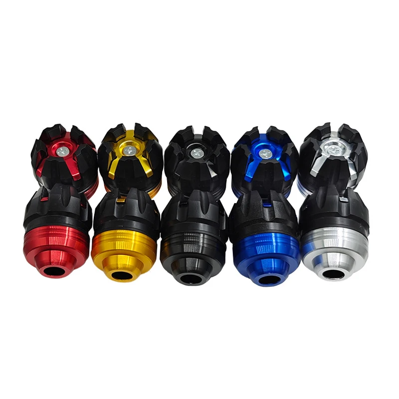 

1Pair Universal Front Suspension Protection Cup Frame Slider Falling Protector for Motorcycle Scooter E-Bike Aluminum Alloy