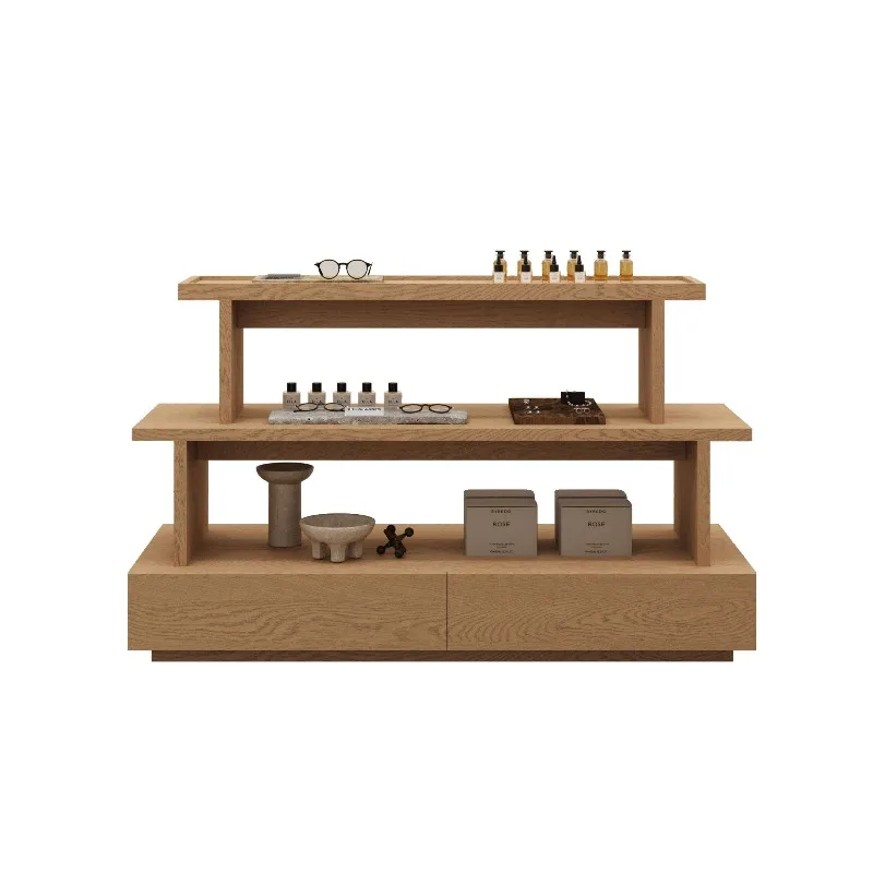 

Simple trend shoe and bag store Nakajima product stand tea stand cosmetics display three ladders