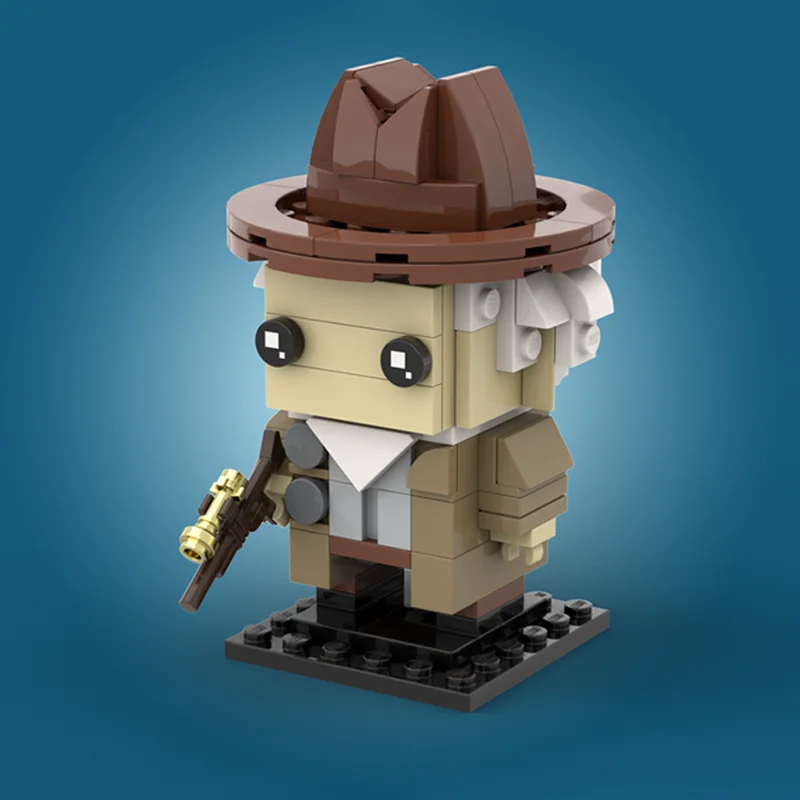 454PCS MOC DIY Education Model Building Blocks - Backs to the Futures Part III Bundle, Creative Building Toy for Kids and Adults