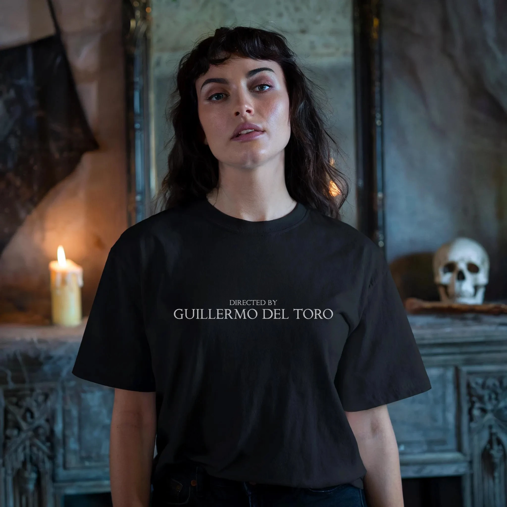 Camiseta con estampado de Guillermo Del Toro, Primavera/Verano 2026, Nueva Camiseta Retro Moderna para Mujer, Manga Corta, Cómoda