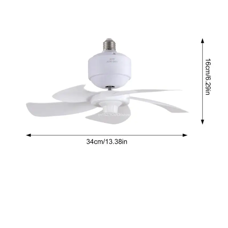 Ceiling Fan AC90-265V E27 Thread Cooling Fan Remote Control Chandelier Fan Dropship