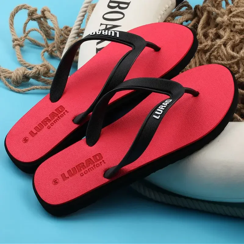 Men\'s Shoe Eva Slides Flat 2024 Fashion Fun Male Slipper Trend Rubber Summer Sale Cheap Shoes Liquidation With Korean Style Pvc