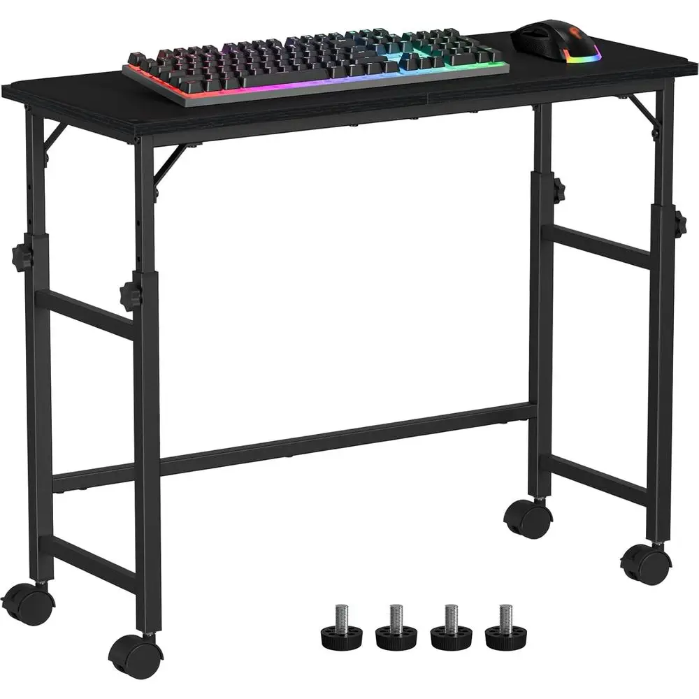 

Adjustable 23-31 Rolling Keyboard Tray with Mouse Pad, Standing Desk Extender, Lockable Casters for Home Office