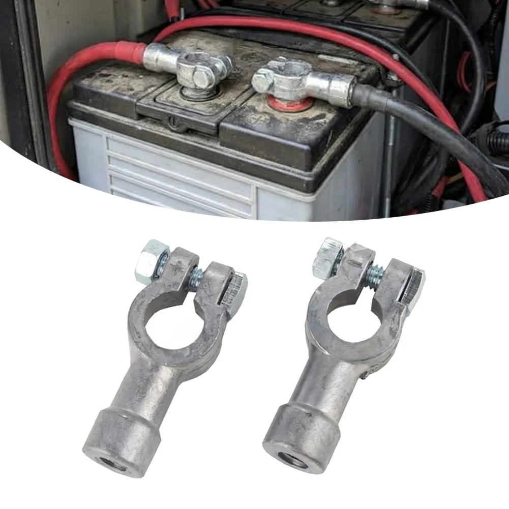 2PCS Battery Connection Adapter Set For Top Post Batteries Switching To Side Terminal Layout In Vehicles And Marine Equipment